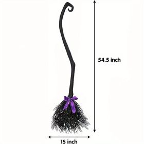 Halloween Witch Broom, Broom Props, Halloween Performance Role -playing Party, Halloween Clothing Decoration