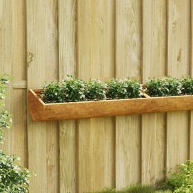 Garden Wall Planter 19.7"x6.3"x3.9" Corten Steel