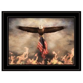 "Blaze of Glory" by Lori Deiter, Ready to Hang Framed Print, Black Frame