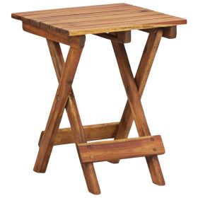 Plant Stand 11.8"x11.8"x15" Solid Acacia Wood