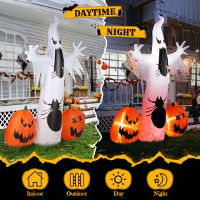 11.8 FT Halloween Inflatables Ghost Spider Pumpkin Outdoor Decorations