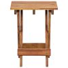 Plant Stand 11.8"x11.8"x15" Solid Acacia Wood