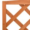 Plant Stand with Trellis Orange 27.6"x16.5"x47.2" Solid Firwood