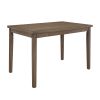 Walnut Brown Finish Rectangular Dining Table 1pc Wooden Furniture Kitchen Dining