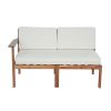 U_Style A Multi-person Sofa Set with A Small Table, Suitable for Gardens, Backyards, and Balconies.