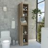 Ibis Linen Cabinet; Double Doors; Four Interior Shelves; Two Cabinets -Light Oak