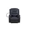 Liyasi Zero Gravity Power Recliner with comfortable lying degree, Massage, Heating and Phone Holder, Side Pockets, USB Charge Ports, Enjoy extreme rel