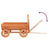 Decorative Wagon 27.6"x16.9"x21.3" Solid Wood Fir