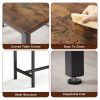 Dining Table Set, Bar Table with 2 Dining Benches, Kitchen Table Counter with Chairs, Industrial for Kitchen Breakfast Table, Living Room, Party Room,