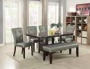 Modern Parson Chairs Silver Faux Leather Tufted Set of 2 Side Chairs Dining Seatings