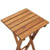 Plant Stand 11.8"x11.8"x15" Solid Acacia Wood