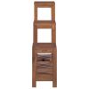 Plant Stands 3 pcs Solid Teak Wood