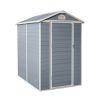 6x4ft Resin Outdoor Storage Shed Kit-Perfect to Store Patio Furniture,Grey