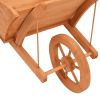 Wheelbarrow Planter 50.4"x17.9"x16.9" Solid Wood Fir