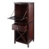 Brooke Jelly 4-Section Cupboard; Wine Storage; Walnut