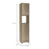 Ibis Linen Cabinet; Double Doors; Four Interior Shelves; Two Cabinets -Light Oak