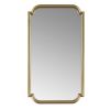 Gold Scalloped Wood Wall Mirror