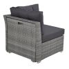 Patio Furniture Set Outdoor Furniture Daybed Rattan Sectional Furniture Set Patio Seating Group With Cushions and Center Table for Patio, Lawn, Backya