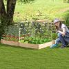 Raised Garden Bed with 2 Planter Boxes and 3 Trellis