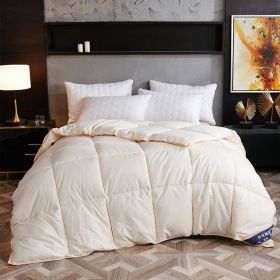 Down Duvet, Winter Duvet, Goose Down Duvet Core, Air Conditioner (Option: Creamywhite-200x230cm-4)