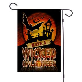 Halloween Decorations Garden Flag 12x18 Vertical Double Sided I Smell Children Sisters Fall Outside Hocus Pocus Decor Burlap Yard Flag (Color: Pic C, size: 47x32cm)