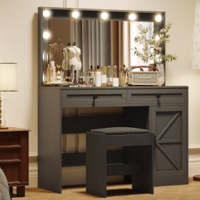 Makeup Vanity Desk (Color: as Pic)