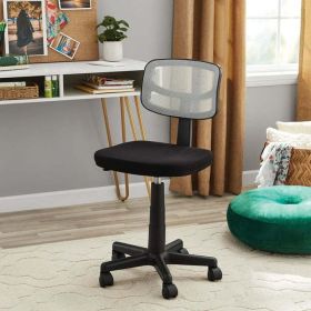 Mesh Task Chair with Plush Padded Seat (Color: White)