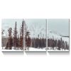 3 Panels Framed Winter Forest Canvas Wall Art Decor,3 Pieces Mordern Canvas Decoration Painting for Office,Dining room,Living room, Bedroom Decor-Read