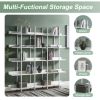 [VIDEO] 5 Tier Bookcase Home Office Open Bookshelf, Vintage Industrial Style Shelf with Metal Frame, MDF Board