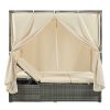 [Not allowed to sell to Wayfair]Adjustable Sun Bed With Curtain; High Comfort; With 3 Colors