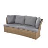 U_Style Customizable Outdoor Patio Furniture Set, Wicker Furniture Sofa Set with Thick Cushions, Suitable for Backyard, Porch.