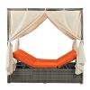 [Not allowed to sell to Wayfair]Adjustable Sun Bed With Curtain; High Comfort; With 3 Colors