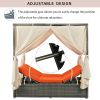 [Not allowed to sell to Wayfair]Adjustable Sun Bed With Curtain; High Comfort; With 3 Colors