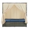 [Not allowed to sell to Wayfair]Adjustable Sun Bed With Curtain; High Comfort; With 3 Colors