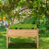 Wooden Raised Vegetable Garden Bed Elevated Grow Vegetable Planter