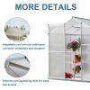 6 x 8 FT Polycarbonate Greenhouse with Roof Vent for Outdoors Gardening Canopy Plants Shed, Silver/Green